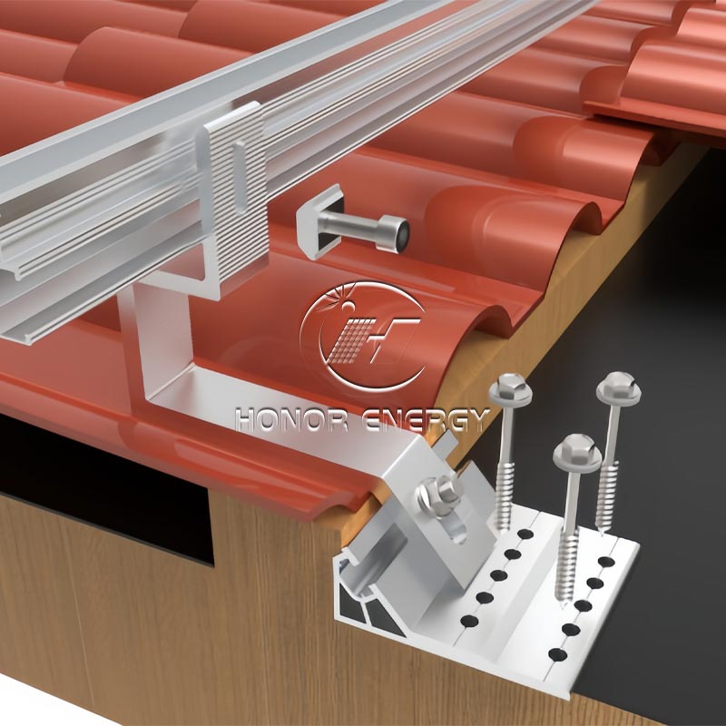 Aluminium soltakmontering
