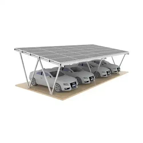 Aluminium Vattentät W Typ Solar Carport Montering