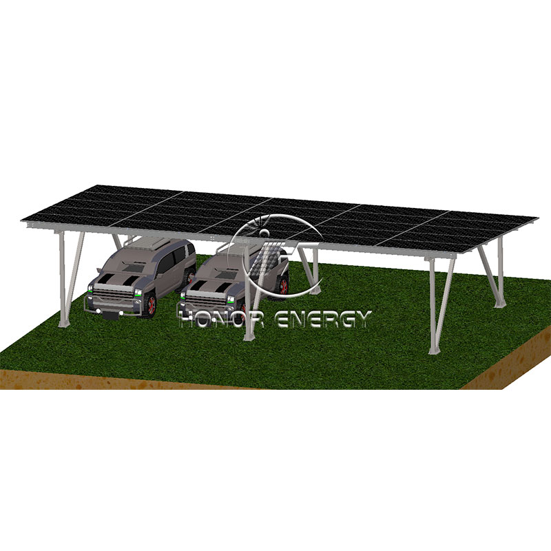 Stål W Type Solar Carport Mount