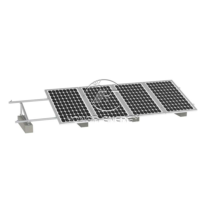 Betong aluminium soltakmontering