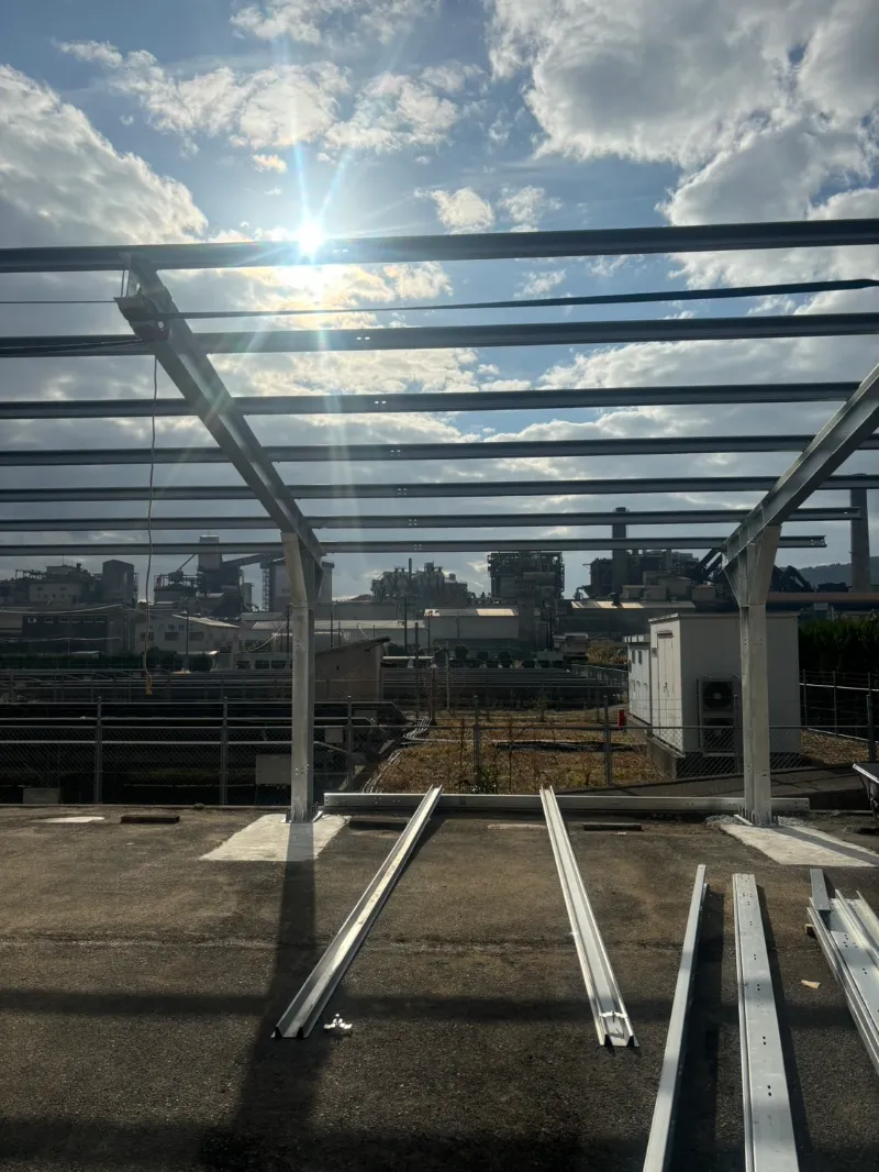 Enkel kolumn solarport
