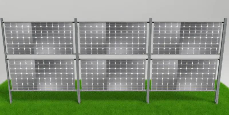 Vertikal solar aluminium montering
