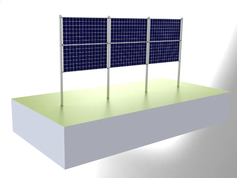 Vertikal Solar Carbon Steel Montering